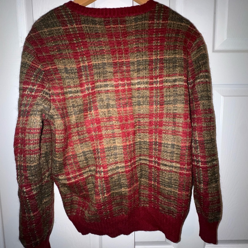 Denim & Supply Ralph Lauren Plaid Wool Blend Sweater | XL | Rustic Cabin Core - Picture 7 of 7